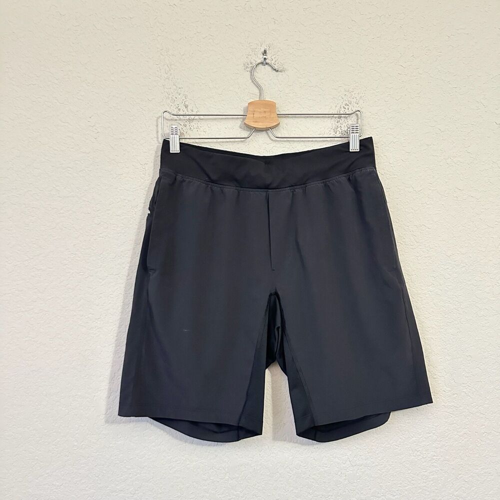 LULULEMON T.H.E. Linerless Shorts Black Elastic Waist Training Workout